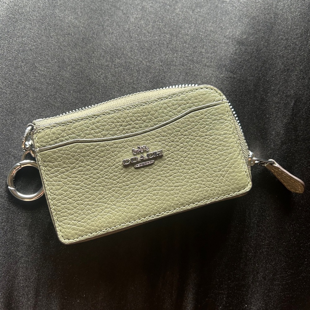 Coach Green Leather Card Holder